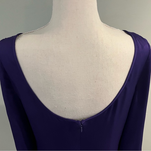 Milly Deep Purple Silk Dress- Stunning on! Size 8 - Picture 2 of 7